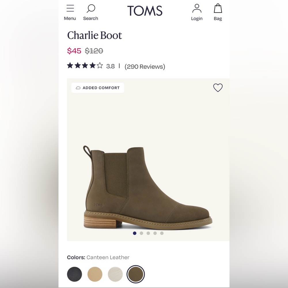 TOMS Women's Olive Ankle Booties